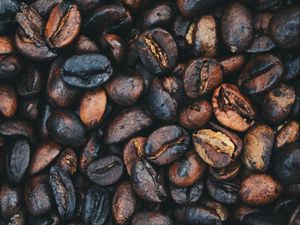 Preview wallpaper bean, coffee, coffee beans, grain, macro