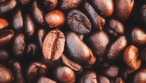 Preview wallpaper beans, coffee beans, coffee, macro