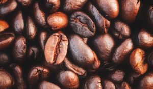 Preview wallpaper beans, coffee beans, coffee, macro