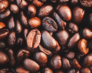 Preview wallpaper beans, coffee beans, coffee, macro