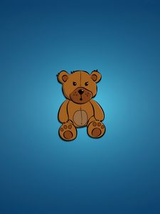 Preview wallpaper bear, drawing, vector, art, minimalism