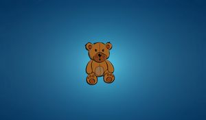 Preview wallpaper bear, drawing, vector, art, minimalism