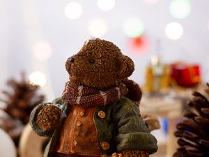 Preview wallpaper bear, figurine, christmas, new year, toys