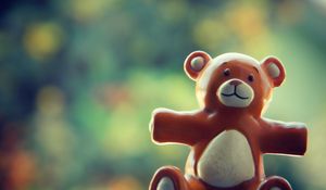 Preview wallpaper bear, gift, doll