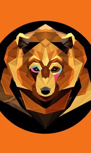 Preview wallpaper bear, graphics, color, abstraction