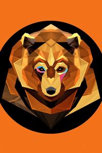 Preview wallpaper bear, graphics, color, abstraction