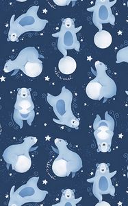 Preview wallpaper bear, pattern, patterns, planet, animals