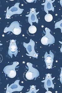 Preview wallpaper bear, pattern, patterns, planet, animals