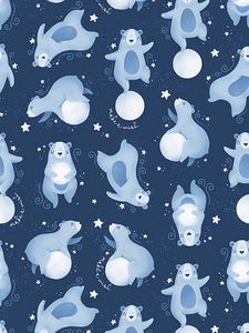 Preview wallpaper bear, pattern, patterns, planet, animals