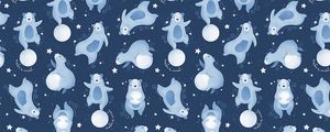 Preview wallpaper bear, pattern, patterns, planet, animals