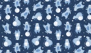 Preview wallpaper bear, pattern, patterns, planet, animals