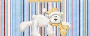 Preview wallpaper bear, picture, card, strip