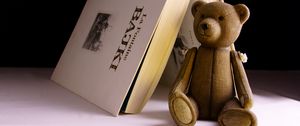 Preview wallpaper bear, toy, book
