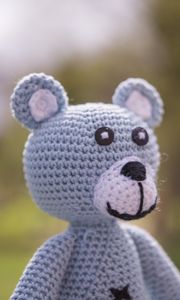 Preview wallpaper bear, toy, knitted