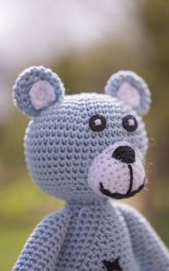 Preview wallpaper bear, toy, knitted