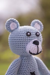 Preview wallpaper bear, toy, knitted