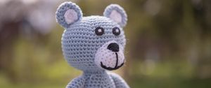 Preview wallpaper bear, toy, knitted