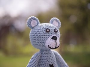 Preview wallpaper bear, toy, knitted