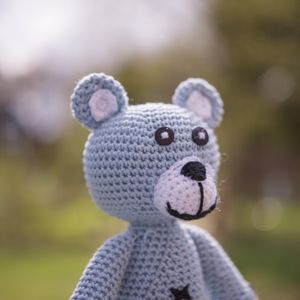 Preview wallpaper bear, toy, knitted