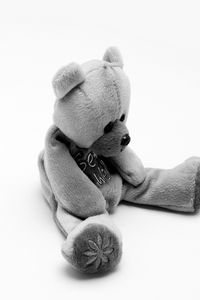 Preview wallpaper bear, toy, soft, black and white