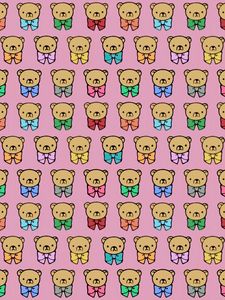 Preview wallpaper bears, multicolored, graphic, background