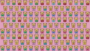 Preview wallpaper bears, multicolored, graphic, background