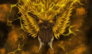 Preview wallpaper beast, art, fangs