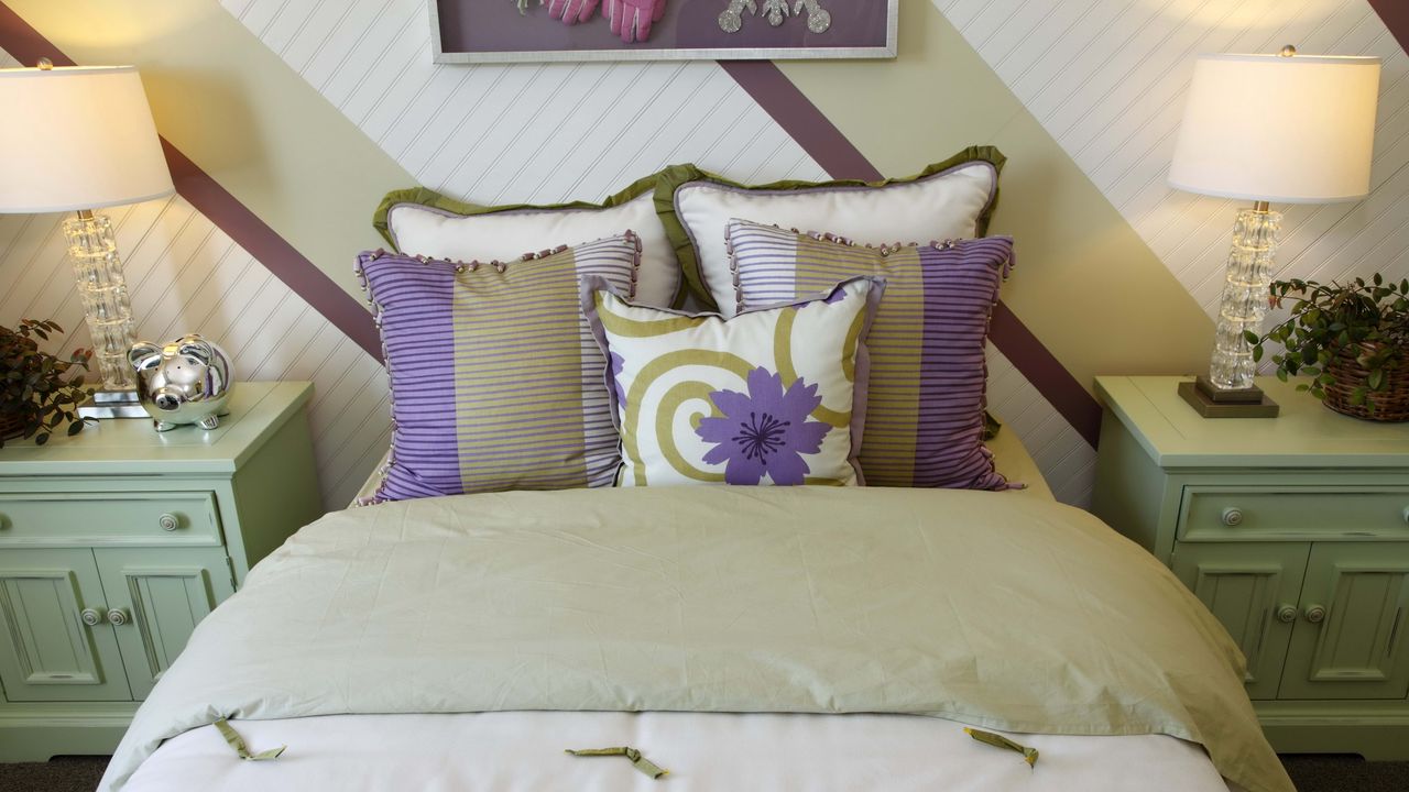 Wallpaper bed, bedroom, childrens room