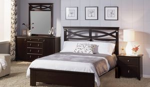 Preview wallpaper bed, bedside tables, furniture, modern