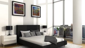 Preview wallpaper bed, paintings, furniture, interior, design