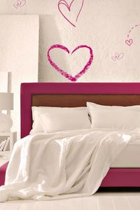 Preview wallpaper bed, room, romantic, heart, design