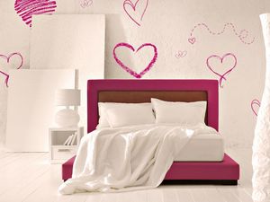 Preview wallpaper bed, room, romantic, heart, design