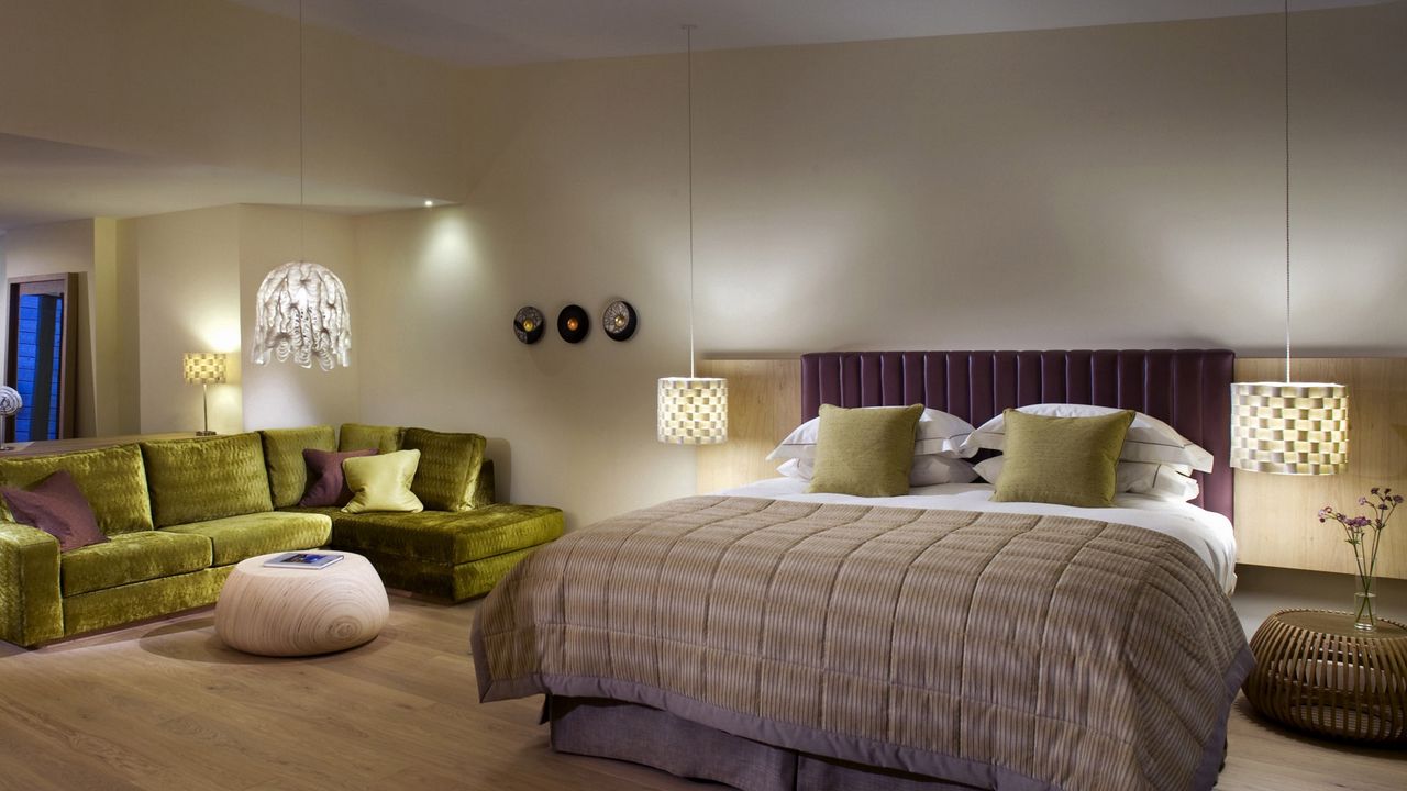 Wallpaper bed, style, interior, design