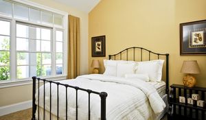 Preview wallpaper bedding, bedroom, comfort, paintings