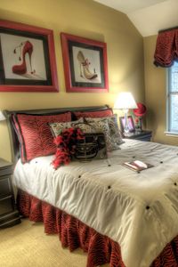 Preview wallpaper bedroom, bathroom, bedding, paintings, comfort