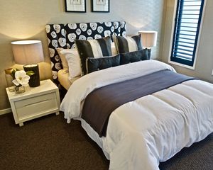 Preview wallpaper bedroom, pillow, design, modern, interior, luxury
