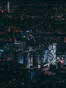 Preview wallpaper beijing, china, night city, view from above, skyscrapers