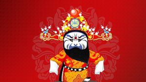 Preview wallpaper beijing opera, costume, carnival, image, patterns