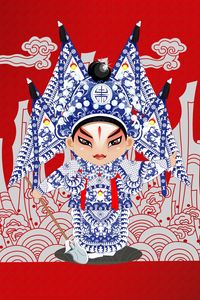 Preview wallpaper beijing opera, costumes, fabric, patterns