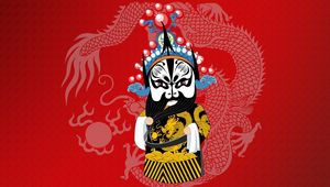 Preview wallpaper beijing opera, dragon, costume, dance