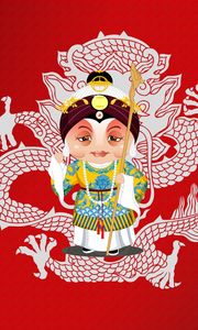 Preview wallpaper beijing opera, dragon designs, costume, man
