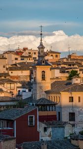 Preview wallpaper bell tower, buildings, old, architecture, city