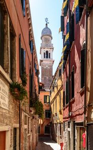 Preview wallpaper bell tower, buildings, windows, facade, tower, architecture