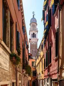 Preview wallpaper bell tower, buildings, windows, facade, tower, architecture