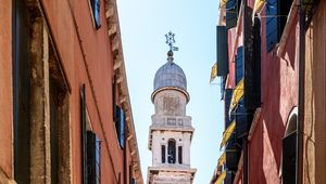 Preview wallpaper bell tower, buildings, windows, facade, tower, architecture