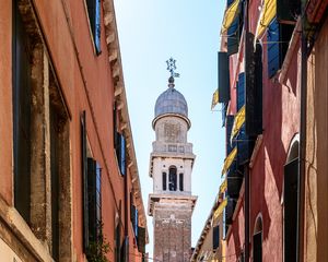 Preview wallpaper bell tower, buildings, windows, facade, tower, architecture