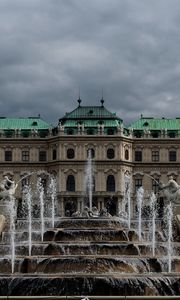 Preview wallpaper belvedere, buildings, fountain