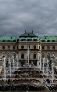 Preview wallpaper belvedere, buildings, fountain