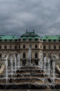 Preview wallpaper belvedere, buildings, fountain