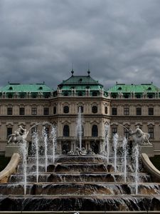 Preview wallpaper belvedere, buildings, fountain